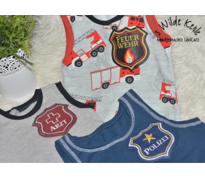 Stickserie - Spielabzeichen - Polizei Arzt Feuerwehr